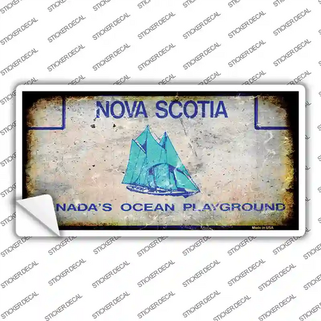Nova Scotia Rusty Novelty Sticker Decal
