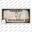 Puerto Rico Rusty Novelty Sticker Decal