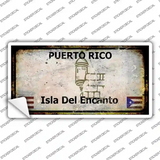 Puerto Rico Rusty Novelty Sticker Decal