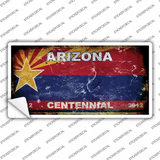 Arizona Centennial State Rusty Novelty Sticker Decal