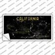 California Black State Rusty Novelty Sticker Decal