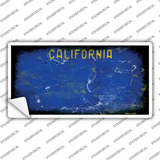 California Blue State Rusty Novelty Sticker Decal