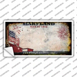 Maryland State Rusty Background Novelty Sticker Decal