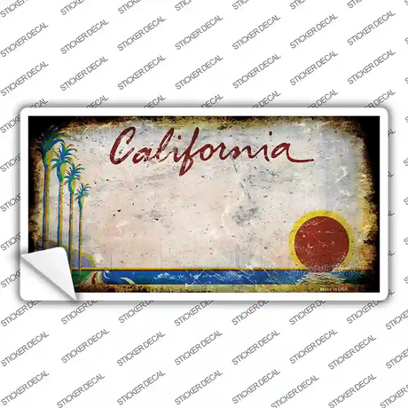 California Rusty Novelty Sticker Decal