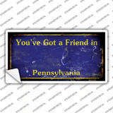 Pennsylvania Rusty Novelty Sticker Decal