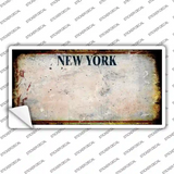 New York Rusty Novelty Sticker Decal