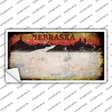 Nebraska Rusty Novelty Sticker Decal