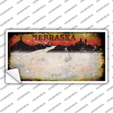 Nebraska Rusty Novelty Sticker Decal