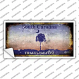 South Carolina Rusty Novelty Sticker Decal