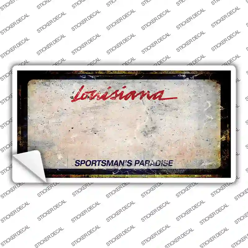 Louisiana Sportsmans Palace Rusty Novelty Sticker Decal