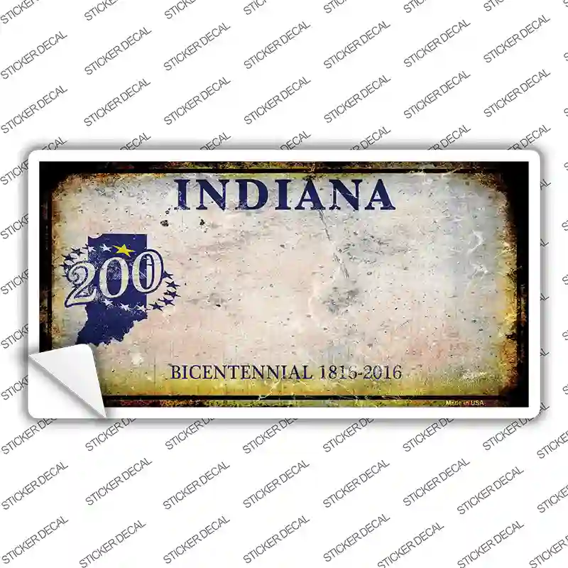 Indiana Rusty Novelty Sticker Decal
