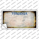 Virginia Rusty Novelty Sticker Decal