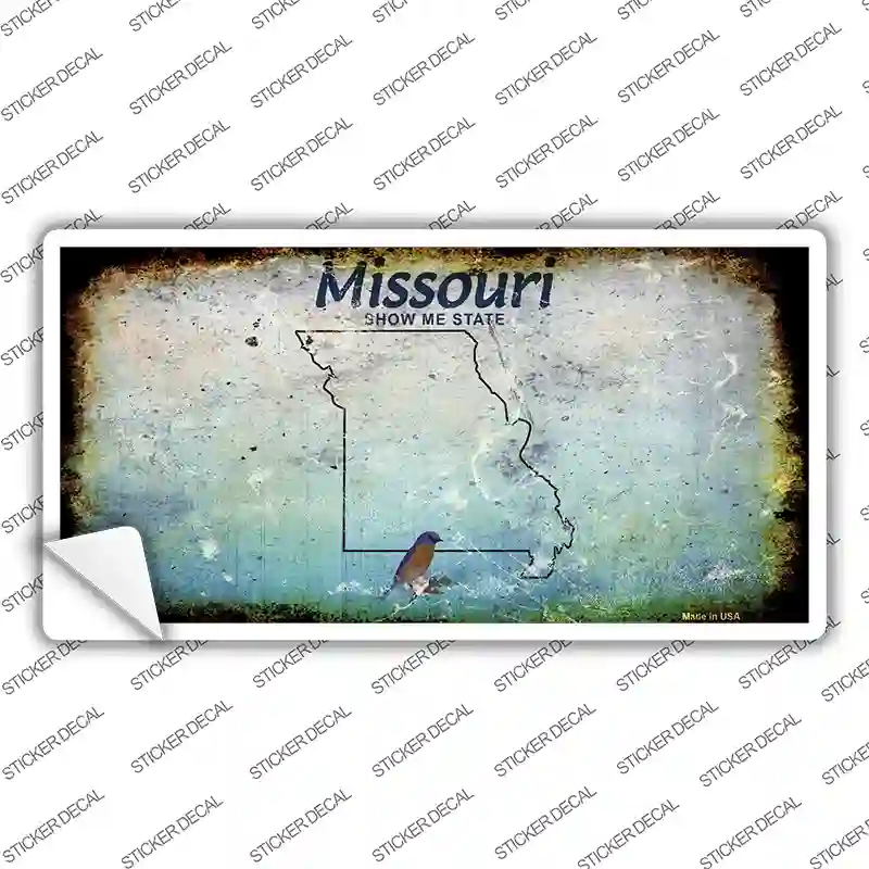Missouri Rusty Novelty Sticker Decal