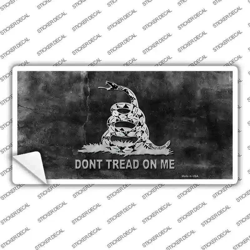 Dont Tread On Me Black Novelty Sticker Decal