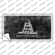 Dont Tread On Me Black Novelty Sticker Decal