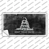 Dont Tread On Me Black Novelty Sticker Decal