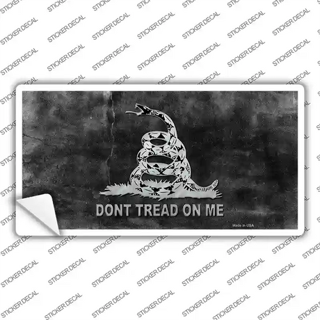 Dont Tread On Me Black Novelty Sticker Decal