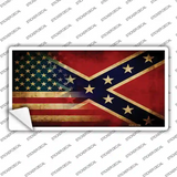 American Confederate Flag Novelty Sticker Decal