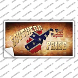 Southern Pride West Virginia Novelty Sticker Decal