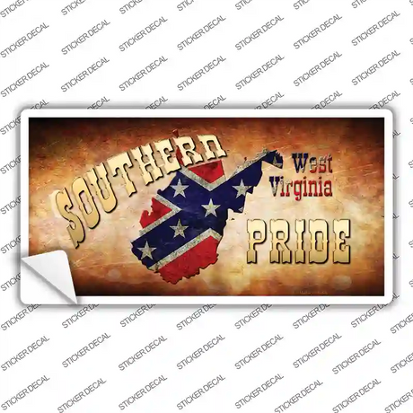 Southern Pride West Virginia Novelty Sticker Decal