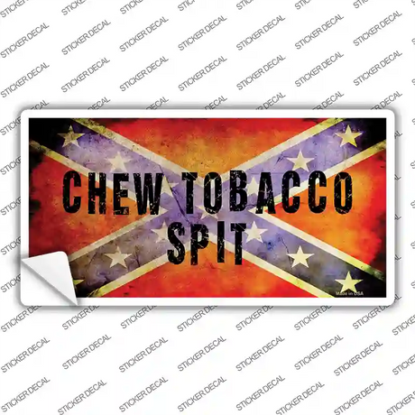 Chew Tobacco Spit Novelty Sticker Decal
