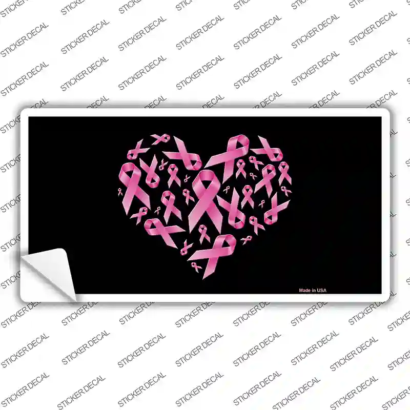 Pink Ribbons Novelty Sticker Decal