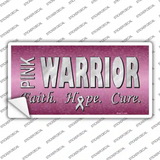 Pink Warrior Novelty Sticker Decal