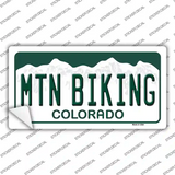 Mtn Biking Colorado Novelty Sticker Decal
