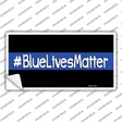 Blue Lives Matter Black Novelty Sticker Decal