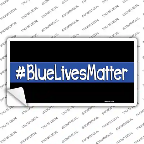 Blue Lives Matter Black Novelty Sticker Decal