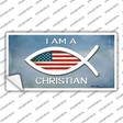 I Am A Christian Novelty Sticker Decal