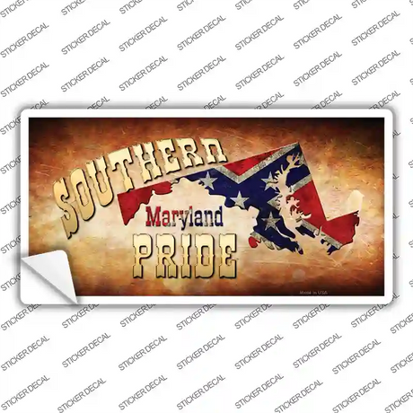 Southern Pride Maryland Novelty Sticker Decal