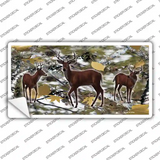 Deer On Camo Novelty Sticker Decal