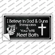 God And Guns Novelty Sticker Decal