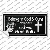 God And Guns Novelty Sticker Decal