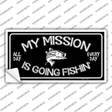 My Mission Is Fishin Novelty Sticker Decal