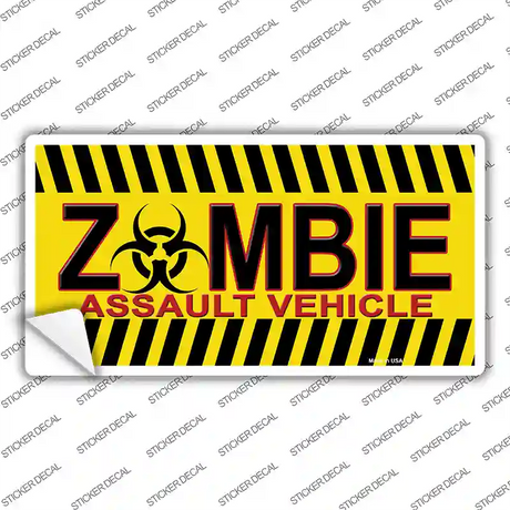 Zombie Assault Vehicle Novelty Sticker Decal