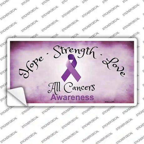 All Cancer Awareness Novelty Sticker Decal