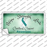 Cervical Cancer Ribbon Novelty Sticker Decal