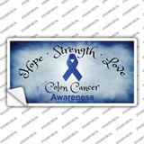 Colon Cancer Ribbon Novelty Sticker Decal