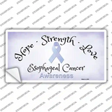 Esophageal Cancer Ribbon Novelty Sticker Decal