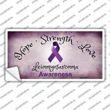 Leiomyosarcoma Cancer Ribbon Novelty Sticker Decal