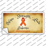 Leukemia Cancer Ribbon Novelty Sticker Decal