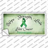 Liver Cancer Ribbon Novelty Sticker Decal
