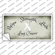 Lung Cancer Ribbon Novelty Sticker Decal