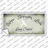 Lung Cancer Ribbon Novelty Sticker Decal