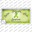 Lymphoma Cancer Ribbon Novelty Sticker Decal