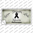 Melanoma Cancer Ribbon Novelty Sticker Decal