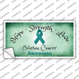 Ovarian Cancer Ribbon Novelty Sticker Decal