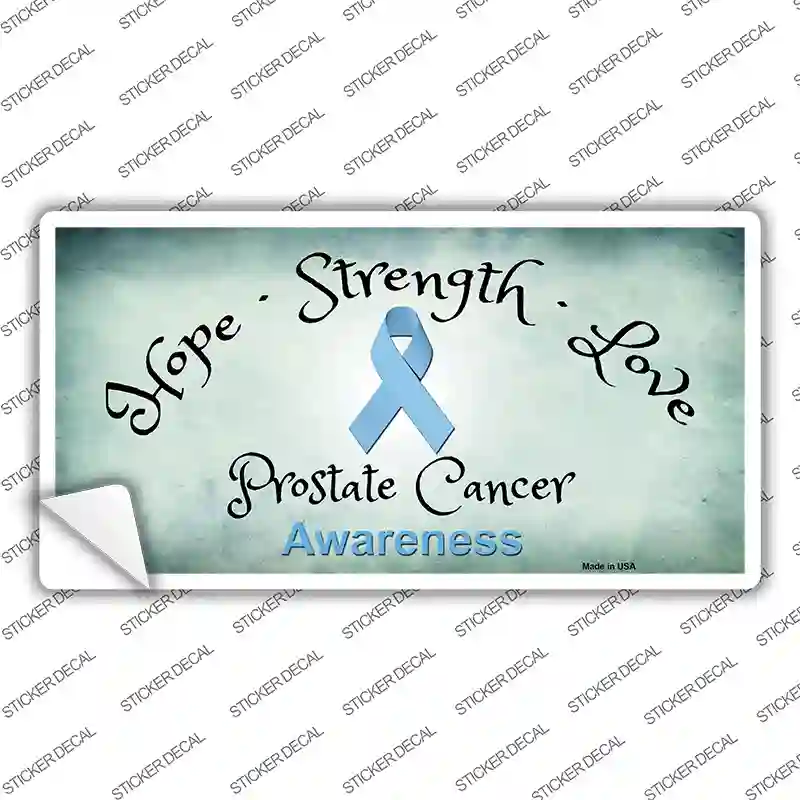 Prostate Ribbon Novelty Sticker Decal